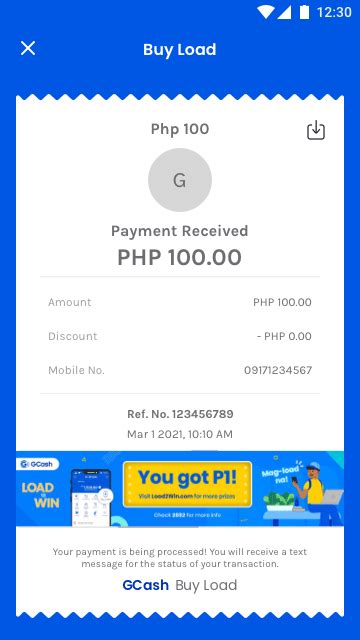 Buy Load – GCash.